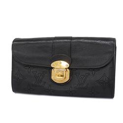 Louis Vuitton Long Wallet Mahina Portefeuille Iris M58163 Black Ladies