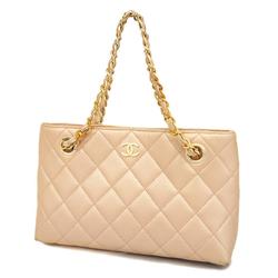 Chanel handbag, matelassé, lambskin, pink, champagne, ladies