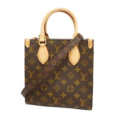 Louis Vuitton Handbag Monogram Sac Plat BB M46265 Brown Ladies