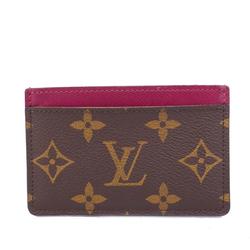 Louis Vuitton Business Card Holder/Card Case Monogram Porte Carte Sample M60703 Fuchsia Women's