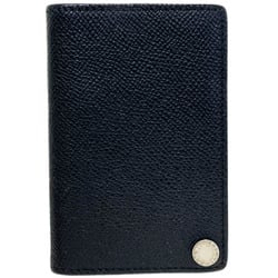 BVLGARI Card Case Holder Leather Vinyl Black Business IC Pass Men's SS-13235