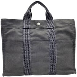 Hermes Tote Bag Air Line MM Nylon Canvas Grey HERMES Men's Women's AHN-12245