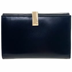 Prada Wallet Clip Bi-fold Leather Black 1M0703 PRADA Double Opening W Medium NERO MM-13176