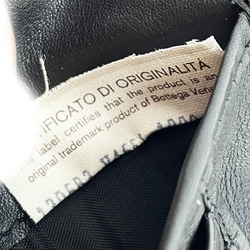 Bottega Veneta Wallet Intrecciato Bi-fold Leather Black 130683 BOTTEGA VENETA Chain Billfold Compact AA-12184