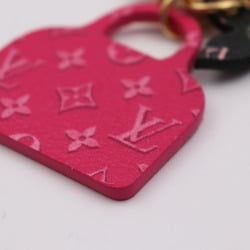 LOUIS VUITTON Louis Vuitton Illustre Back to School Alma Monogram Keychain M01309 PVC Pink x Black Ivory Keyring Bag Charm