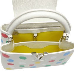 LOUIS VUITTON Shoulder Bag Handbag Painted Dot Capucines BB Yayoi Kusama M21637 White LV