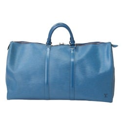 Louis Vuitton LOUIS VUITTON Boston Bag Keepall 55 Epi Leather M42955 Toledo Blue LV