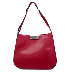Salvatore Ferragamo Shoulder Bag Gancini Leather Red Women's