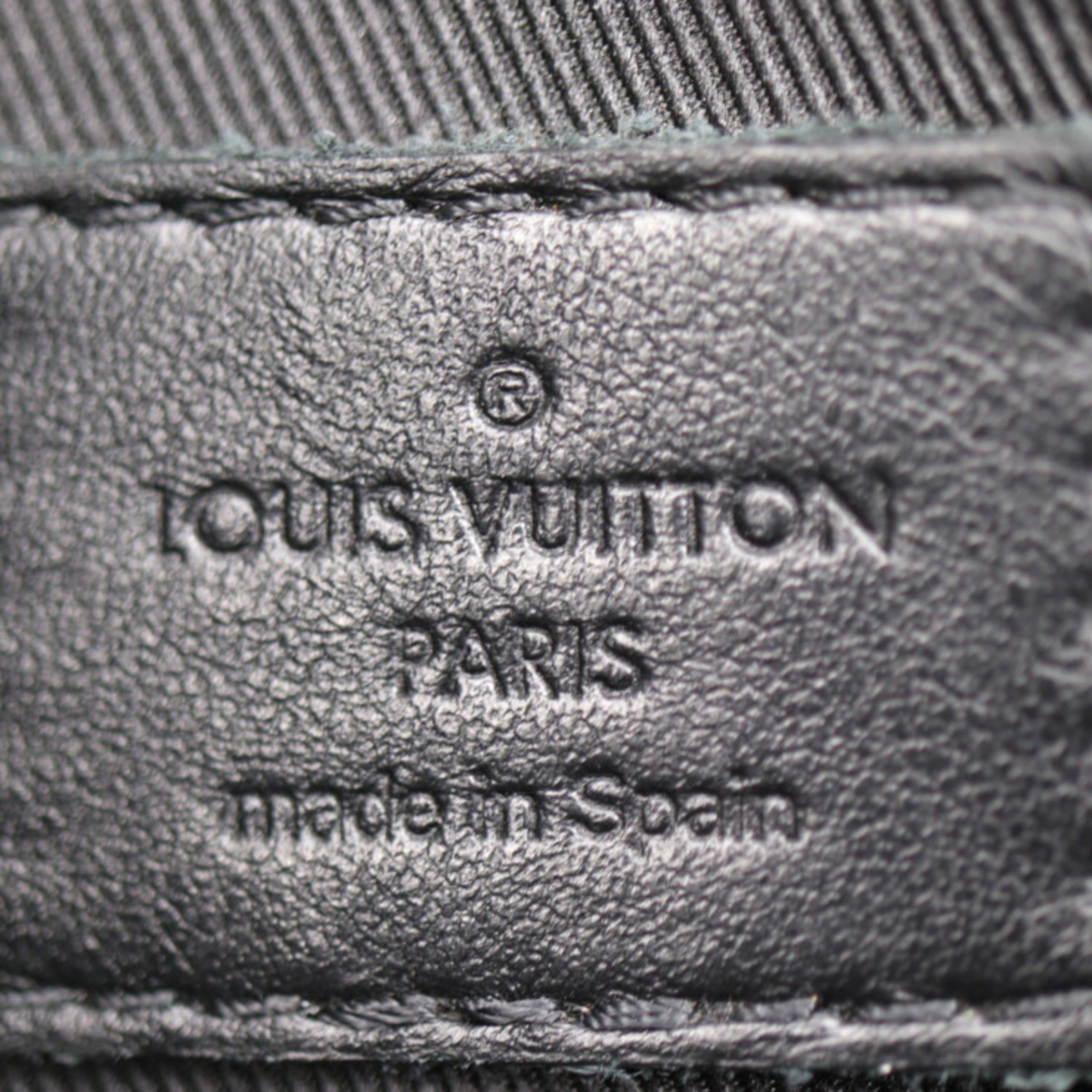 LOUIS VUITTON Louis Vuitton Pochette To Go Second Bag M81570 Monogram Shadow Black Wristlet Clutch Pouch