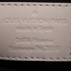 LOUIS VUITTON Louis Vuitton Sac Plat Virgil Abloh Monogram Tote Bag M53265 Taurillon Leather White Shoulder