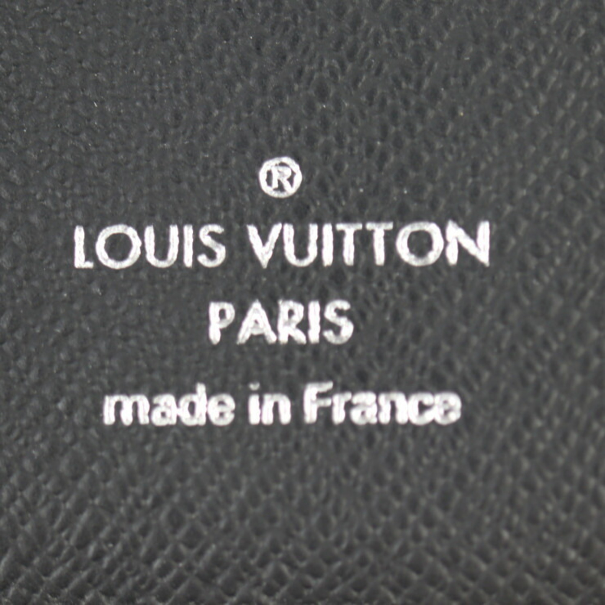 LOUIS VUITTON Louis Vuitton Organizer de Poche Card Case M61696 Monogram Eclipse Leather Black Grey Bifold Business Holder