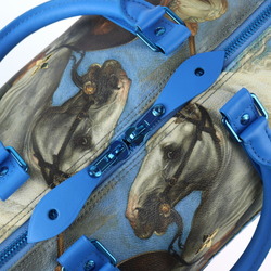 LOUIS VUITTON Louis Vuitton Keepall Bandouliere 50 Rubens Masters Collection Boston Bag M43344 PVC Leather Blue Multicolor Shoulder