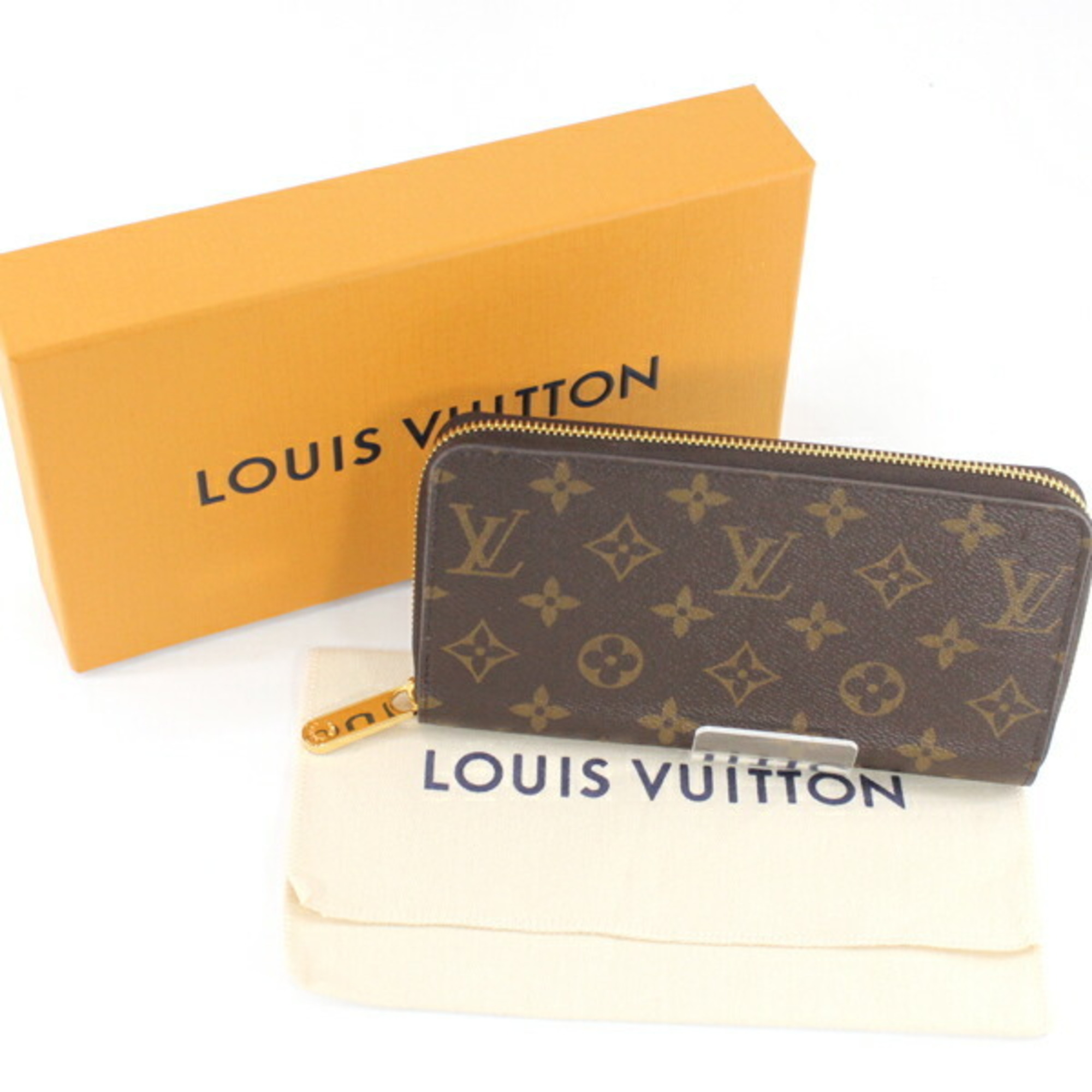 Louis Vuitton Long Wallet Zippy Women's Men's Monogram Armagnac Brown M42616 LOUIS VUITTON T5001