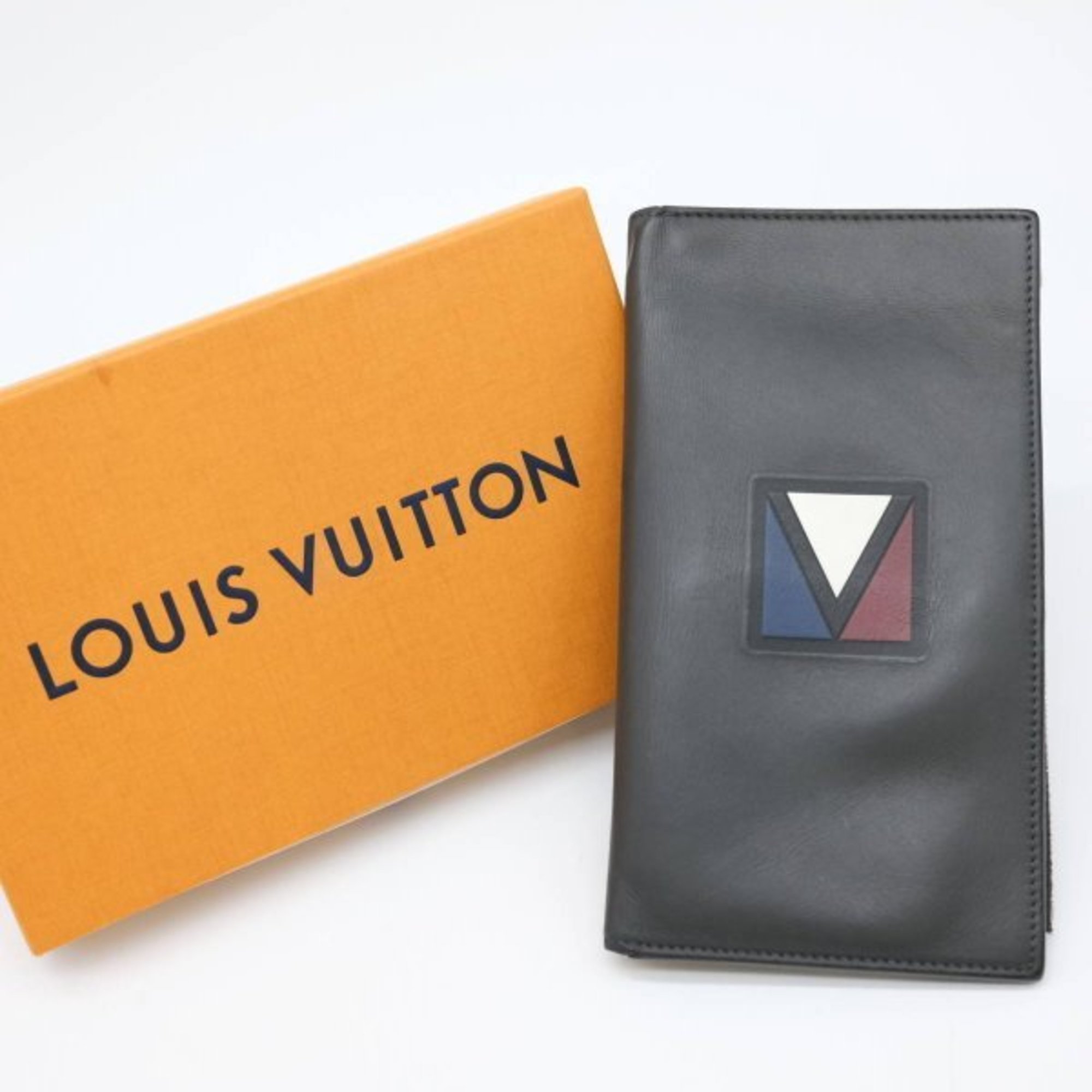 LOUIS VUITTON E-Ship Long V-Line Wallet Asphalt Gray M61259