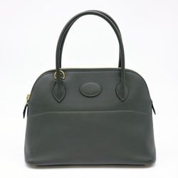 HERMES Bolide 27 Handbag in Swift Leather Vert Fonce Dark Green