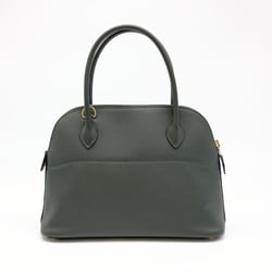 HERMES Bolide 27 Handbag in Swift Leather Vert Fonce Dark Green