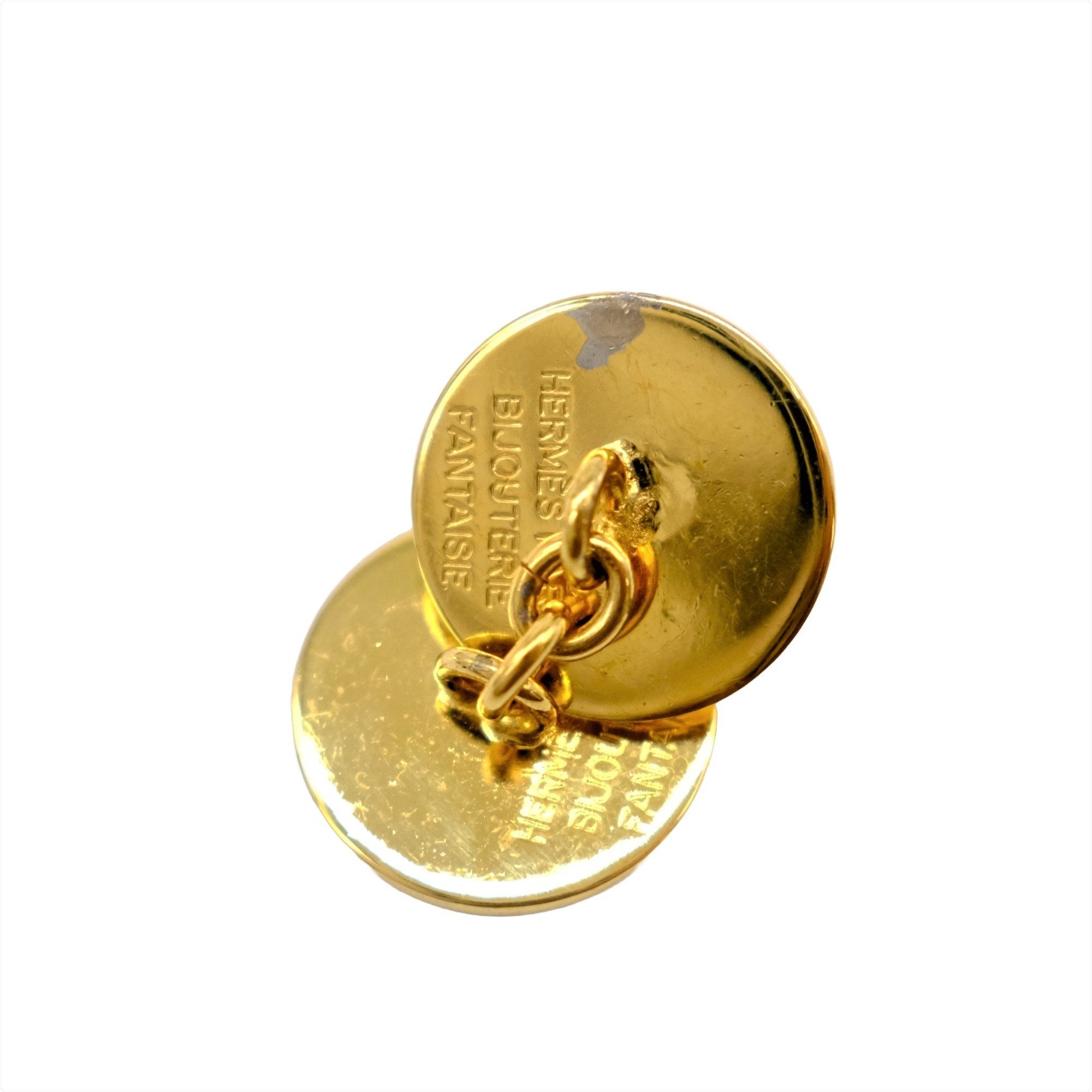 HERMES Serie Cufflinks for Men, Gold