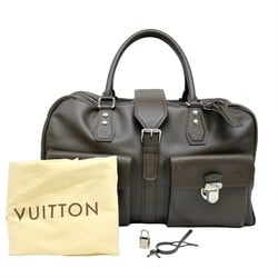LOUIS VUITTON Louis Vuitton Ivan Taiga Leather Boston Grisli Dark Brown M32508