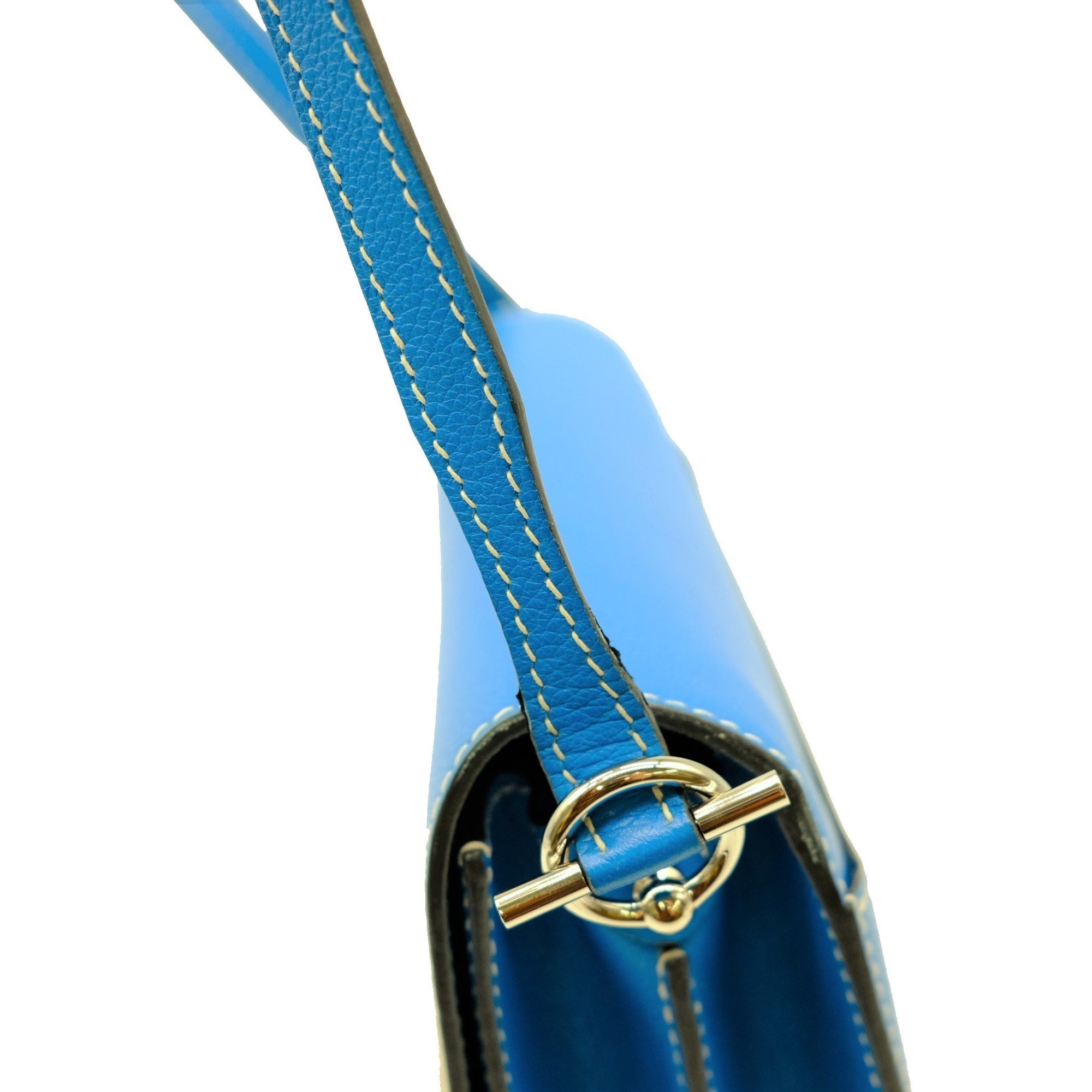 HERMES Hermes Lauris Luli 23 Shoulder Bag Chaine d'Ancre Evercolor Bleu Hydra Blue