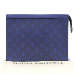 Louis Vuitton LOUIS VUITTON Taiga Rama/Monogram Pochette Voyage MM Clutch Bag M30423