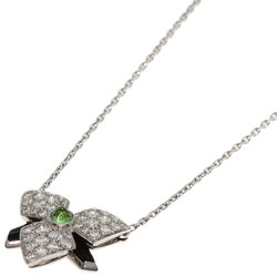 Cartier Caress d'Orchidee Pal Tsavorite Onyx Diamond Necklace K18 White Gold Women's CARTIER