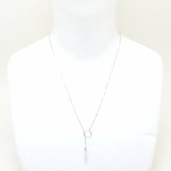 GUCCI Lariat Necklace K18WG White Gold 291714