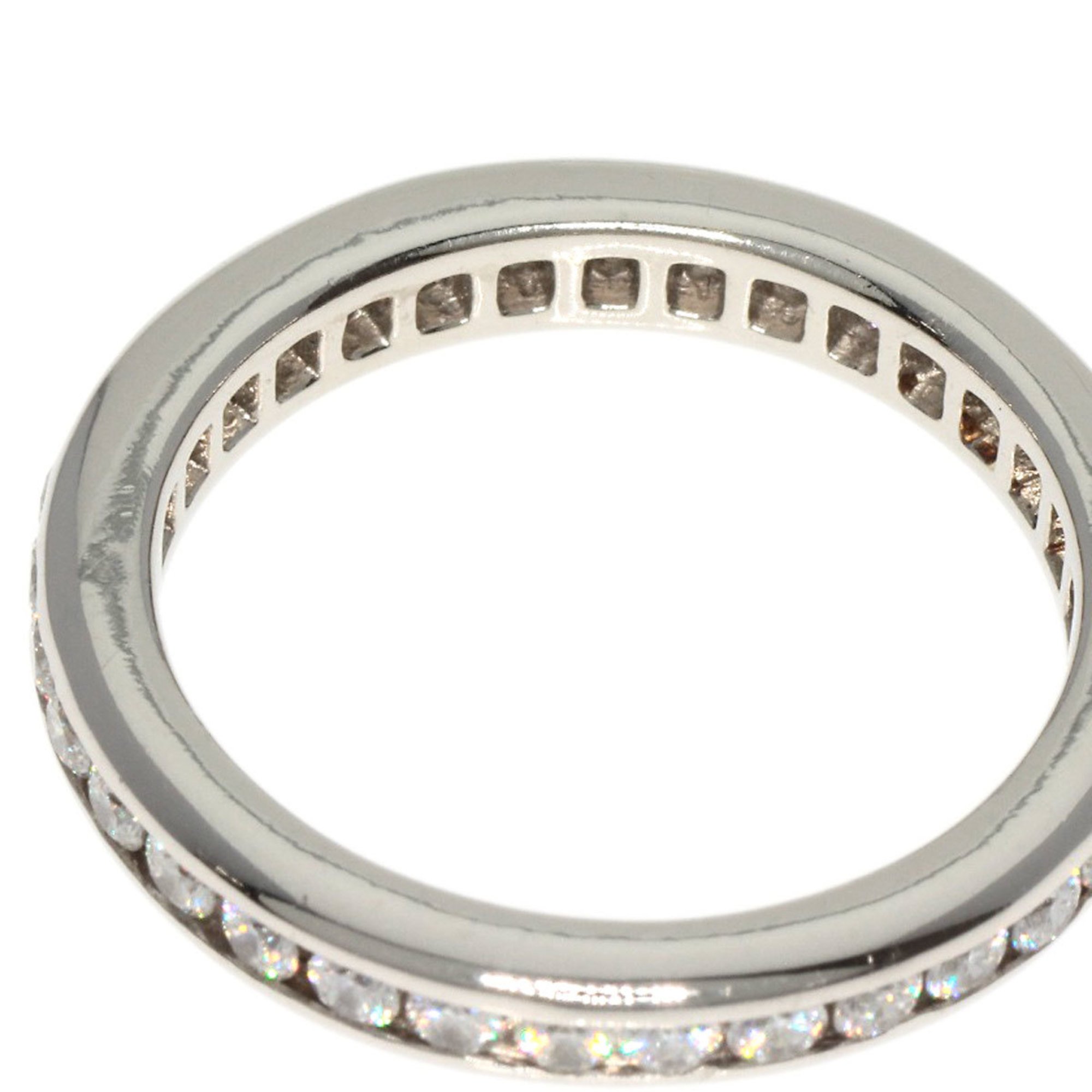 Harry Winston Channel Set Round Cut Eternity Diamond Ring, Platinum PT950, Women's, HARRY WINSTON