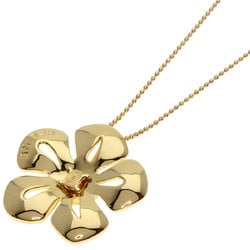 Celine Flower Motif Necklace K18 Yellow Gold Women's CELINE