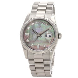 Rolex 118239NA Day-Date 10P Diamond Watch K18 White Gold/K18WG Men's ROLEX