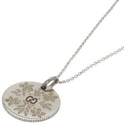 Gucci Icon Blooms Necklace K18 White Gold Women's GUCCI