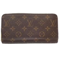 LOUIS VUITTON Louis Vuitton Monogram Long Wallet M60017 Zippy Brown 180384