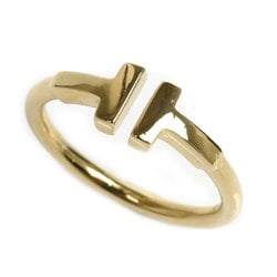TIFFANY&Co. Tiffany K18YG Yellow Gold T-Wire Ring 60147354 Size 10 3.2g Women's