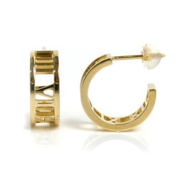 TIFFANY&Co. Tiffany K18YG Yellow Gold Atlas Hoop Earrings 5.1g for Women