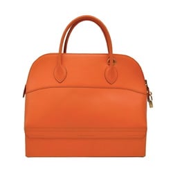 HERMES Hermes Bolide MacPherson Tote Bag Shoulder Handbag Box Calf Leather Orange