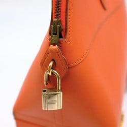 HERMES Hermes Bolide MacPherson Tote Bag Shoulder Handbag Box Calf Leather Orange