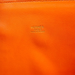 HERMES Hermes Bolide MacPherson Tote Bag Shoulder Handbag Box Calf Leather Orange