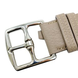 HERMES Hermes Belt Etrivière Mesh Tourtiere Grey Free Size