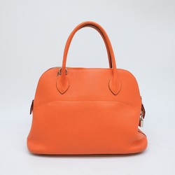 HERMES Bolide 31 Tote Bag, Handbag, Shoulder Taurillon Clemence Leather, Orange