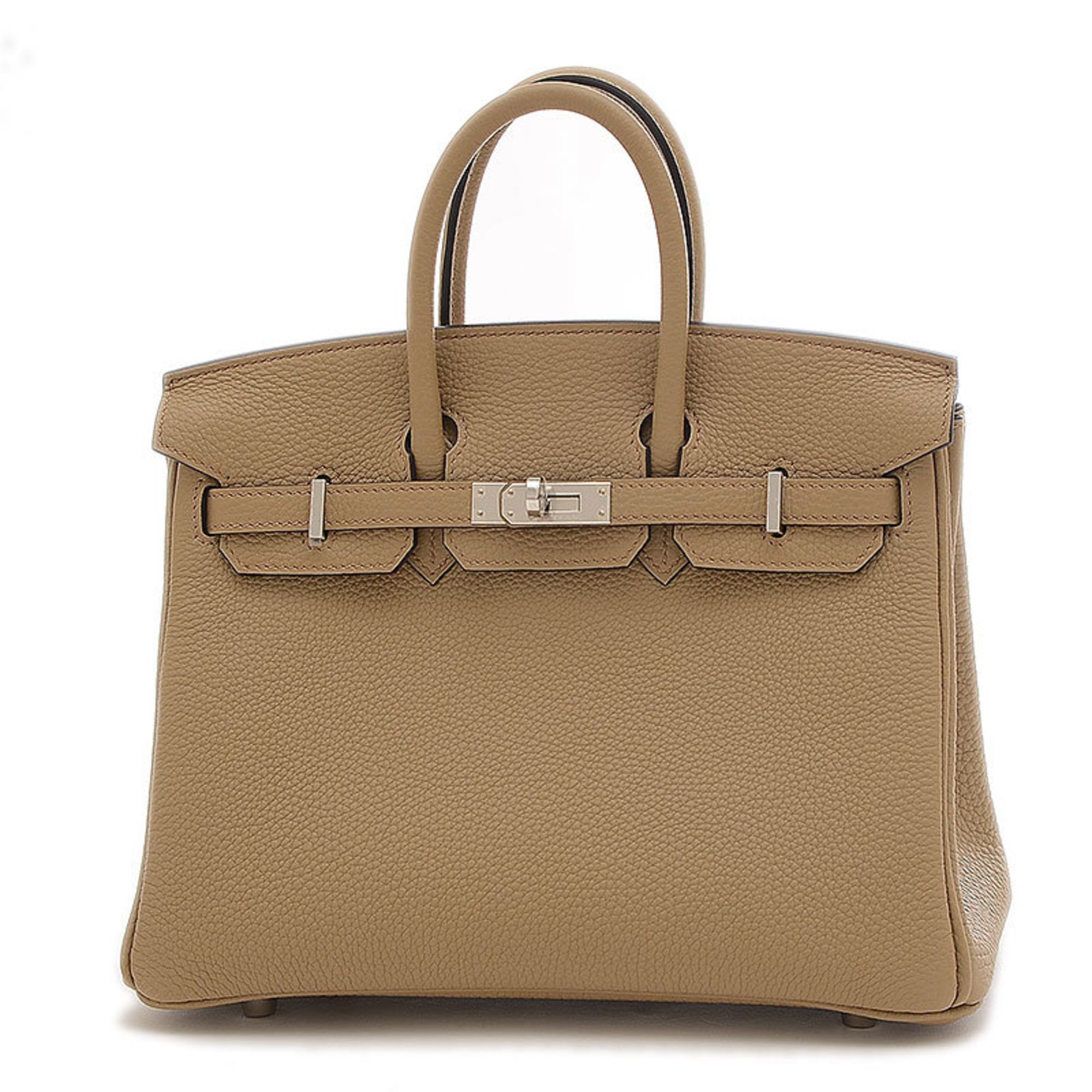 Hermes Birkin 25 handbag Togo Beige Marfa B stamp