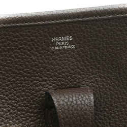 Hermes Evelyn 3 GM Shoulder Bag Taurillon Chocolate P Engraved