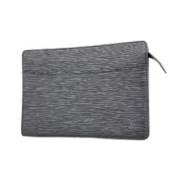 Louis Vuitton Clutch Bag Epi Pochette Homme M52522 Noir Ladies