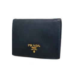 Prada wallet saffiano leather black ladies