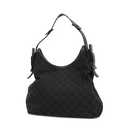 Gucci Shoulder Bag GG Canvas 107752 Black Women's