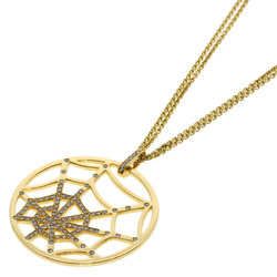 Chaumet Atlas Moi Spider Web Diamond Necklace K18 Yellow Gold for Women