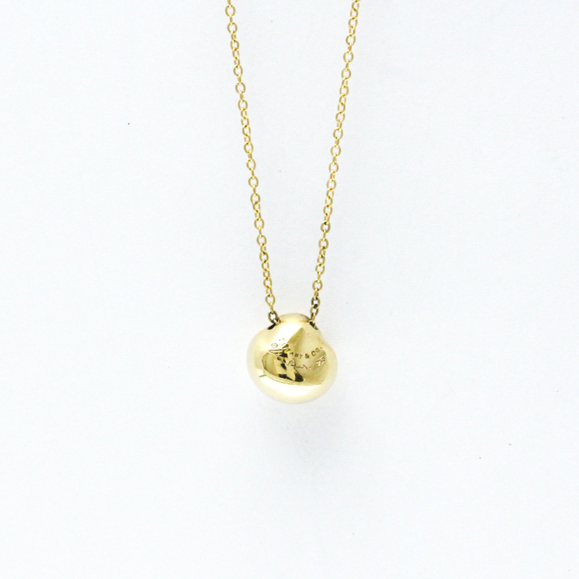 Tiffany Nugget Necklace Yellow Gold (18K) No Stone Men,Women Fashion Pendant Necklace (Gold)