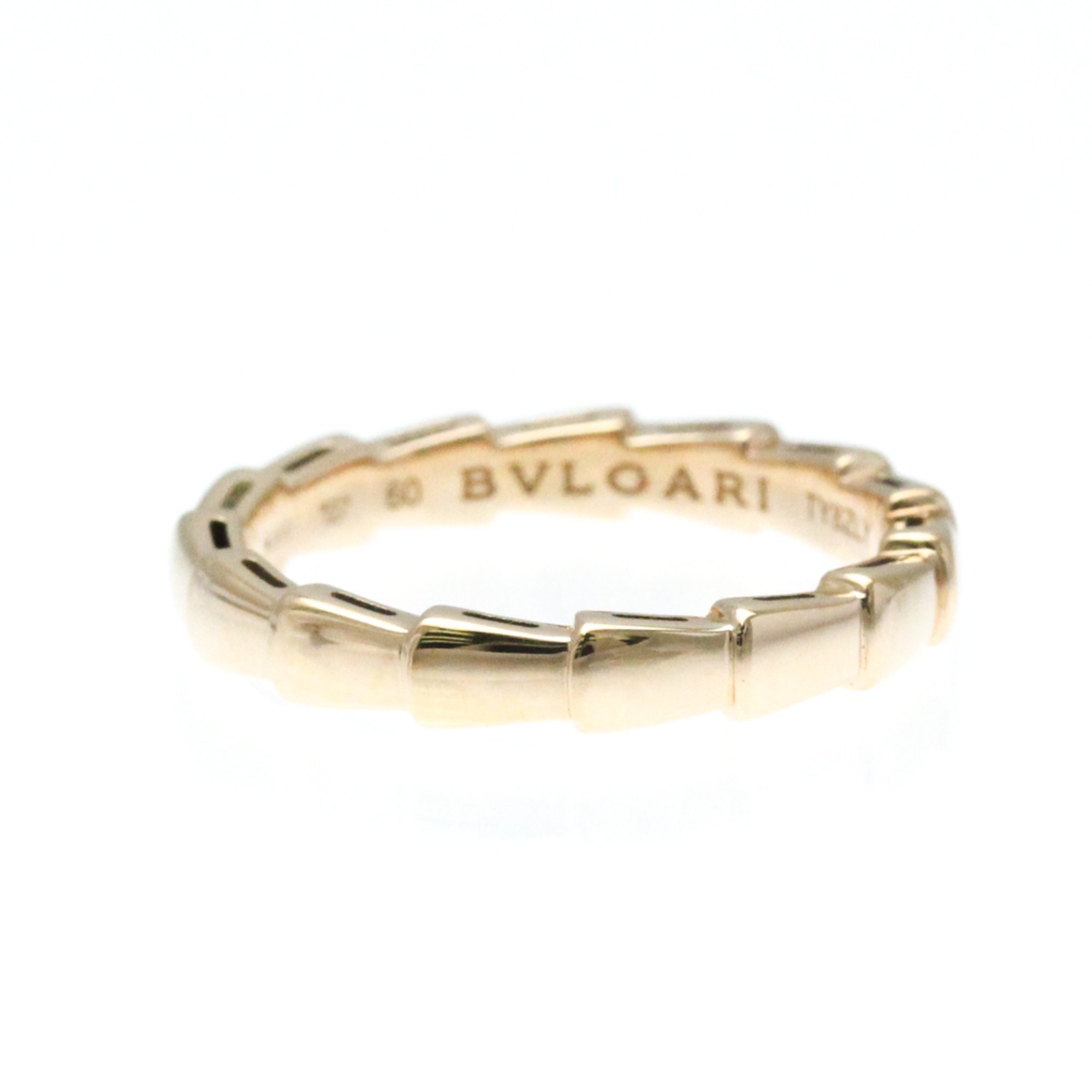 Bvlgari Serpenti Viper Ring Pink Gold (18K) Fashion No Stone Band Ring Pink Gold