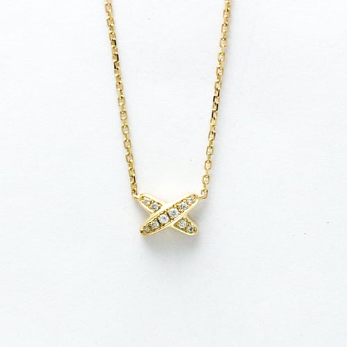 Chaumet Liens Diamond Necklace Yellow Gold (18K) Diamond Men,Women Fashion Pendant Necklace (Gold)