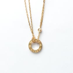 Cartier Love Circle Necklace B7224509 Pink Gold (18K) Diamond Men,Women Fashion Pendant Necklace Carat/0.03 (Pink Gold)