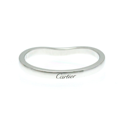 Cartier Ballerina Wedding Ring Platinum Fashion No Stone Band Ring Silver