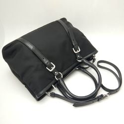 PRADA 1BA832 Tote Bag Nylon x Leather NERO 251670
